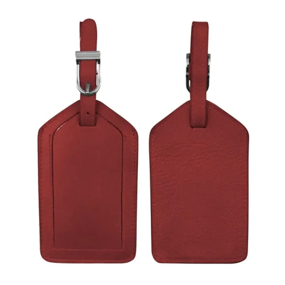 Leather Luggage Tag | Red